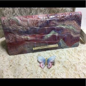 NWT BRAHMIN AURA ADY WALLET HARD to FIND *FIRM*